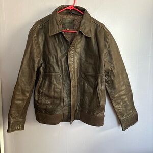 Vintage Cherokee Men's Brown Leather Jacket size M